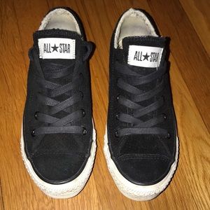 Unisex black suede converse sneakers